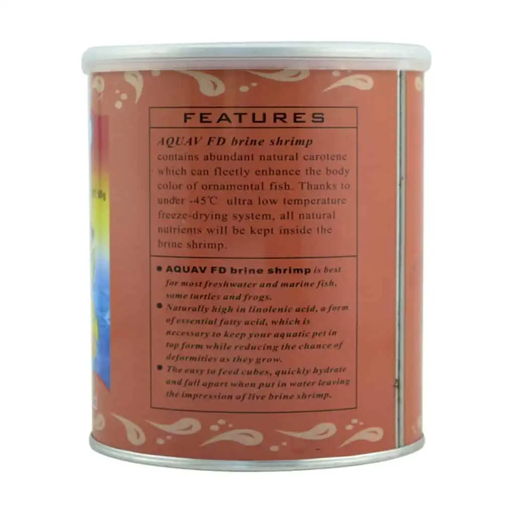 Aquav Freeze Dried Brine Shrimp 80 G AVFO02 3