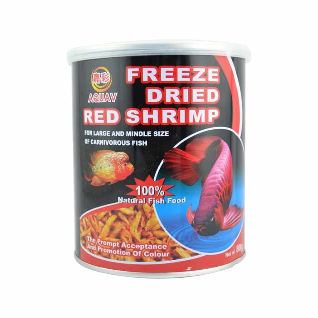 Aquav Freeze Dried Red Shrimp 80 G AVFO03 1