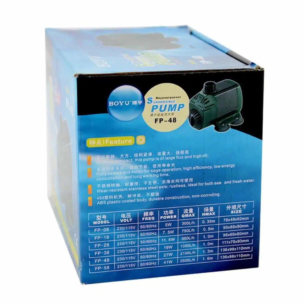 Boyu Surpasser Submersible Pump FP 48 BOSP27 4