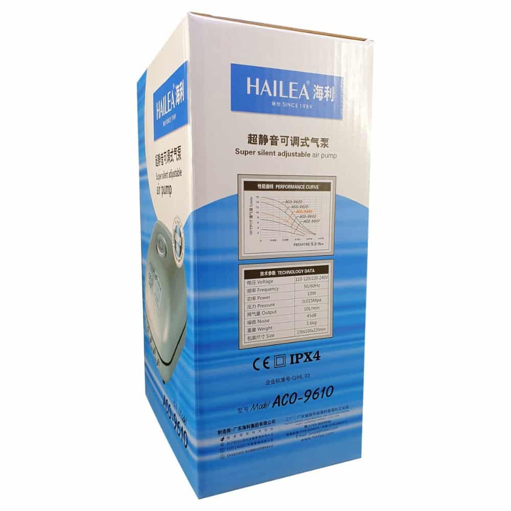 Hailea Super Silent Adjustable Air Pump ACO 9610 HAAP10 2