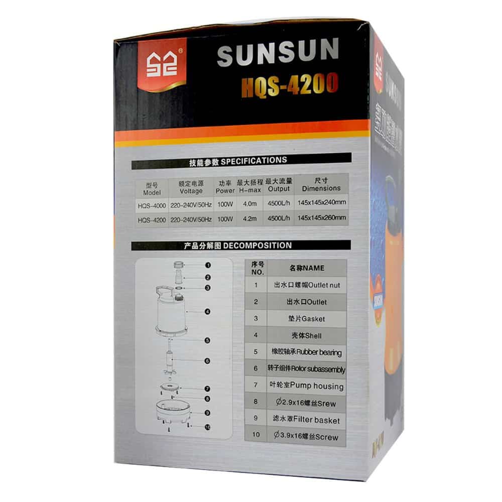 Sunsun Submersible Pump HQS 4200 SSSP21 4